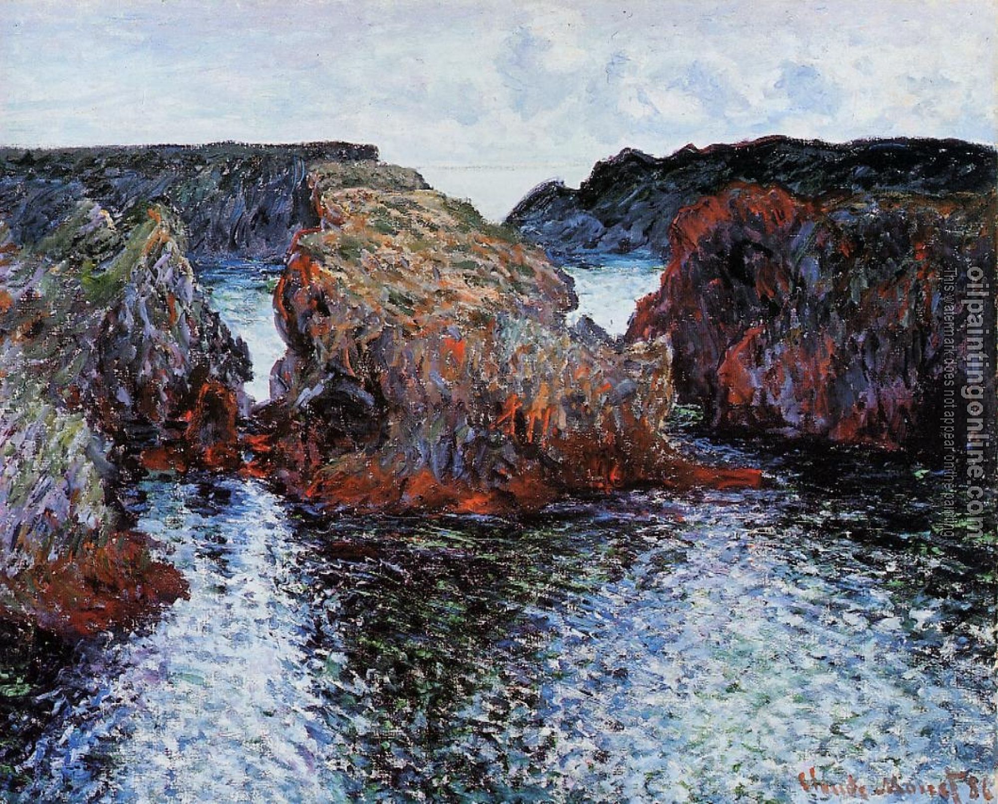 Monet, Claude Oscar - Belle-Ile, Rocks at Port-Goulphar